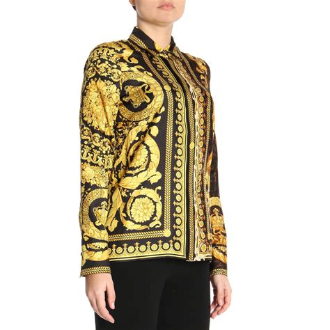 madeleine gold versace shirt|Versace jackets for women.